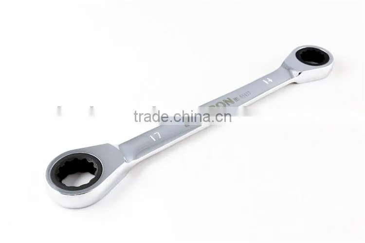 Metric Mirror Surface Double Ratchet Combination Spanner