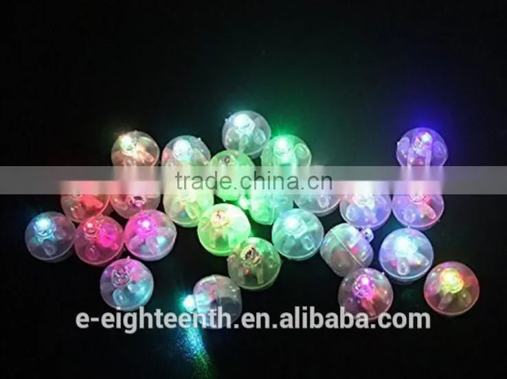 2016 New Round Led RGB Flash Ball Lamps Balloon Lights for Lantern Christmas Wedding Party Decoration