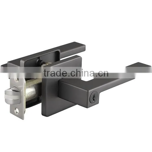 high quality whole sale stainless steel zinc alloy privacy door lever handle lock