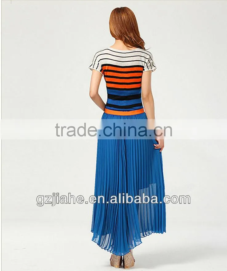 Fashion chiffon Colorful modern long skirt for women