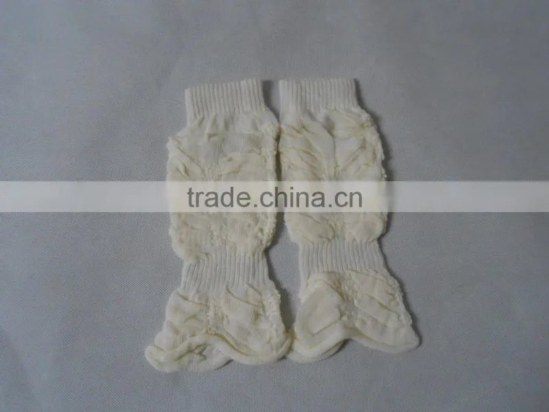 Knitting jacquard kids leg warmers