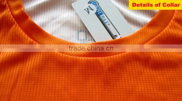 Breathable fabric for sublimation dry fit running shirt