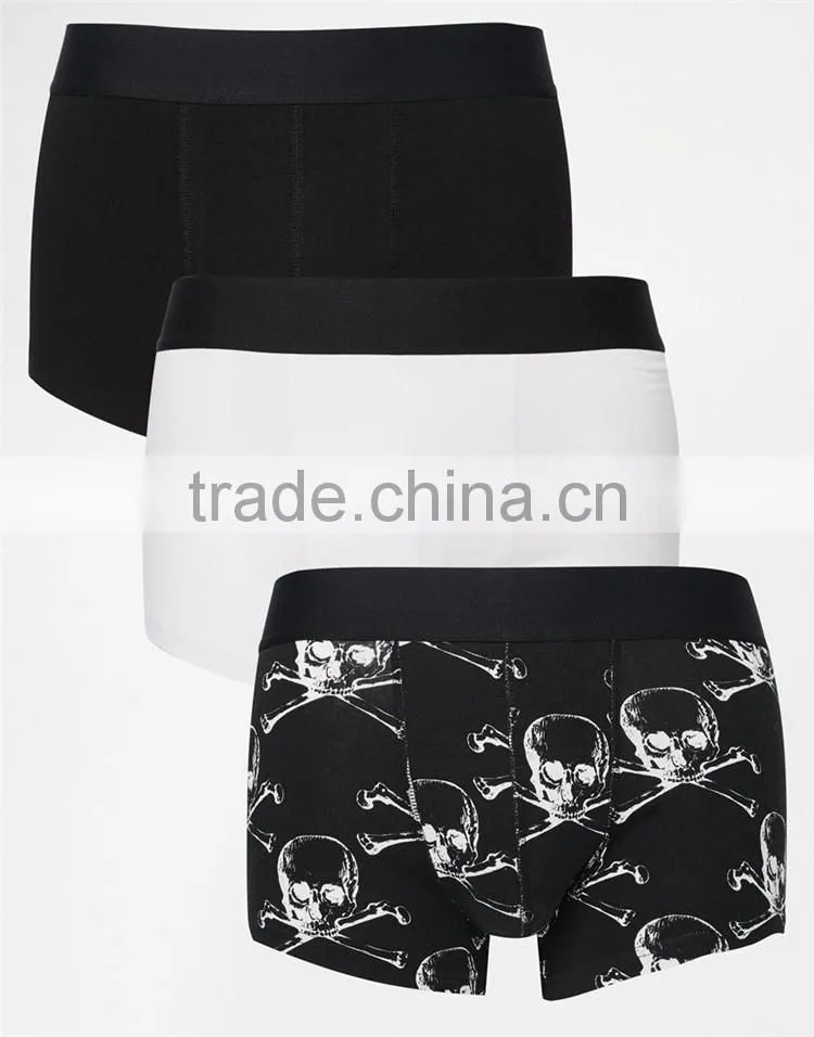 Wholesale custom cheap boxer briefs skull print cool boxer/ brief for men