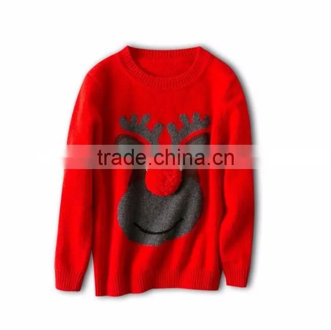 Custom Made Children Knitwear For Christmas Kid Sweater In Stock Wholesale Clothings
