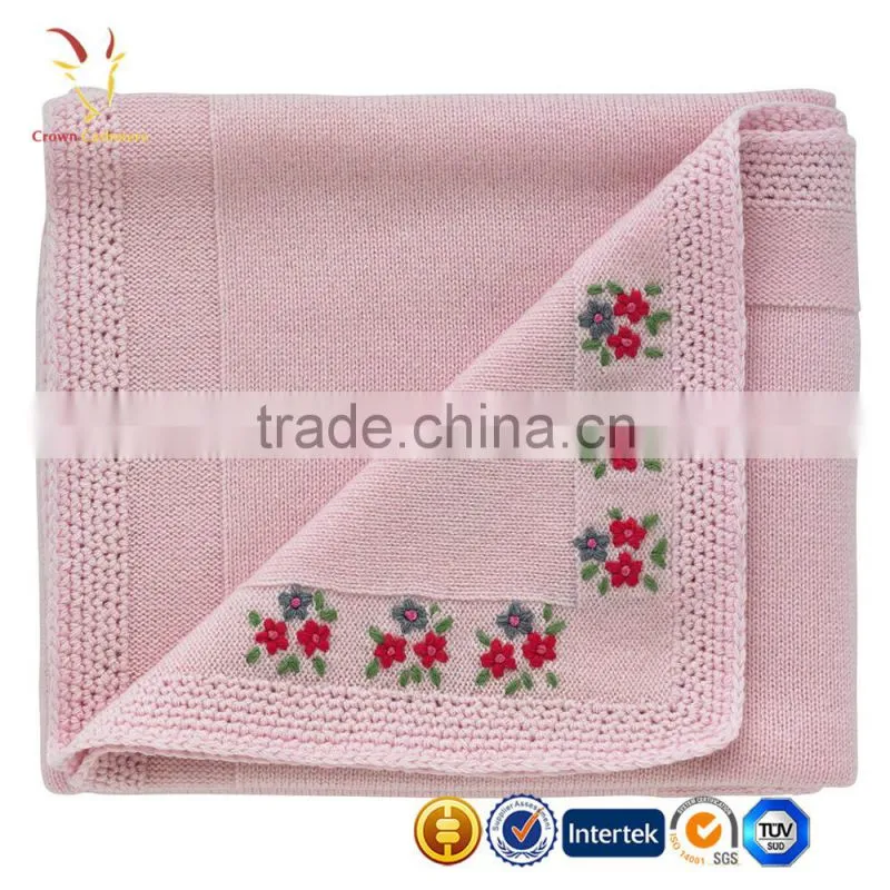 Baby Cashmere Blanket Cable Baby hand knit Cashmere Blanket