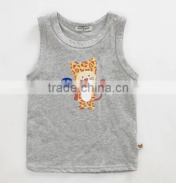 Custom Breathable Nylon Sport Kids Singlet Fashion Children Tank Top