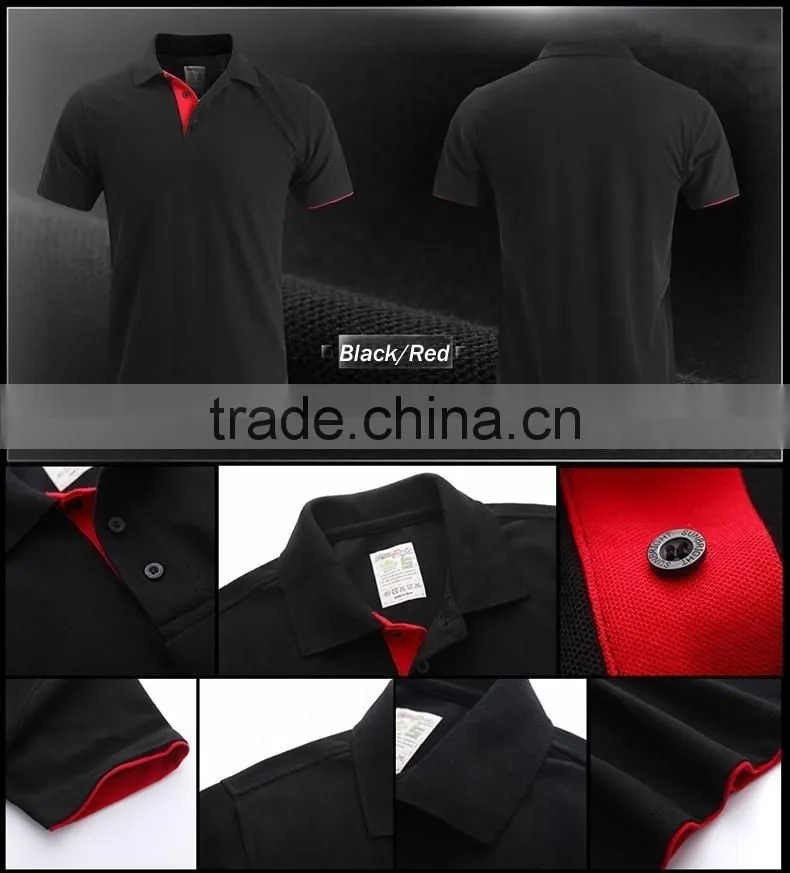 custom news design 100% cotton two color short sleeve polo shirt Bosco Sport Shirt couple slim shirts design for lovers