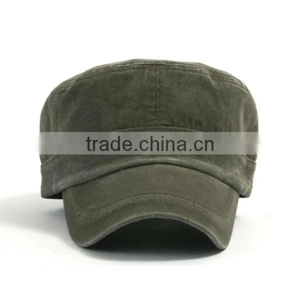 Fashion Black 100% Cotton Custom Cheap Military Cap