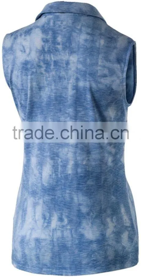 2017 New Women's Polo Golf Shirts Dry Fit Soft Polo Shirt Women Sleeveless Golf Polo Shirt
