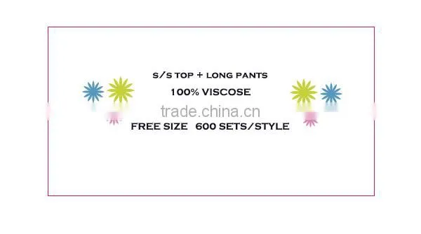 Latest summer styled 100%viscose soft fabric pajamas printed designs plus size women pyjamas set
