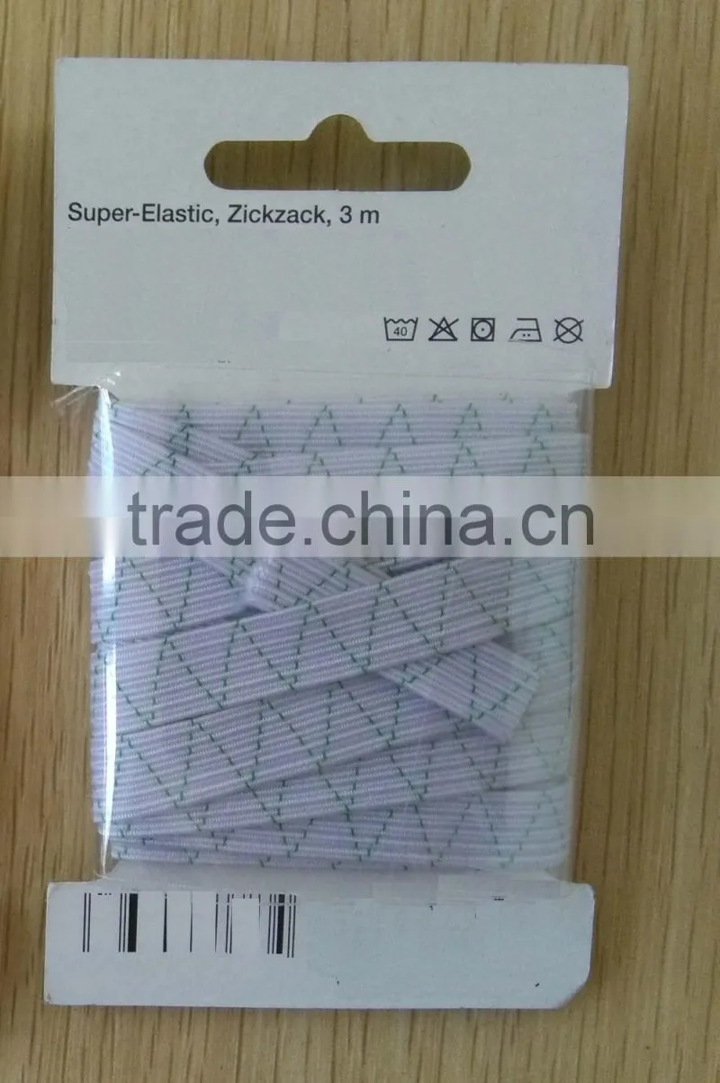 D&D zickzack China wholesale market agents green elastic with rubber grip