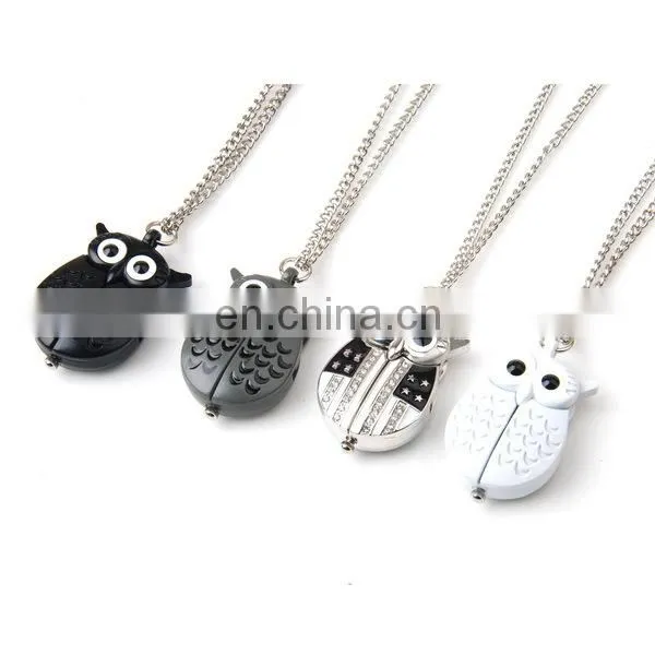 Vogue Women's Cute Owl Pendant Necklace Watch