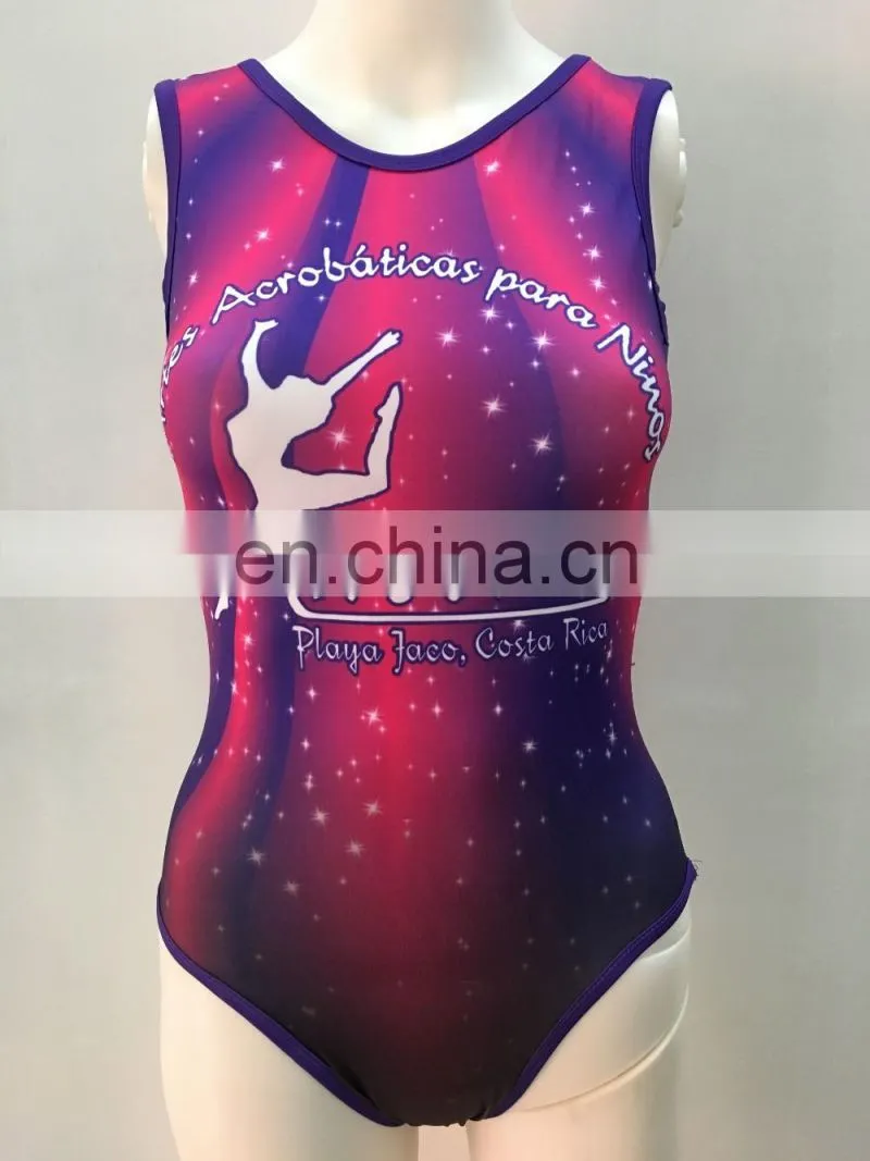 Free custom design girls dance wear team uniforms kids ballet leotards