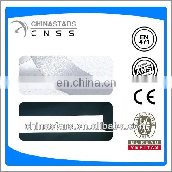 silver single side elastic reflective fabric