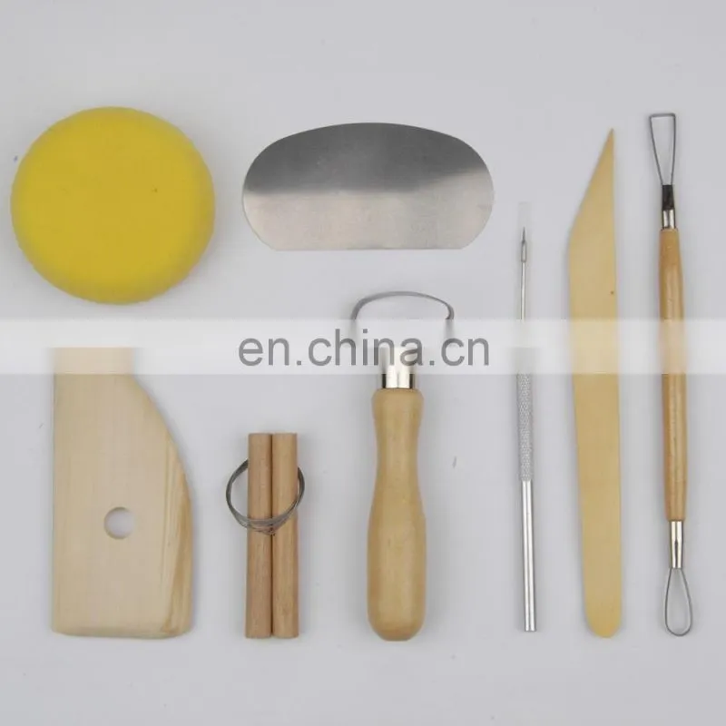 Art supply Ceramics Wax Carving Sculpting Molding Pottery Tool Set 8PC