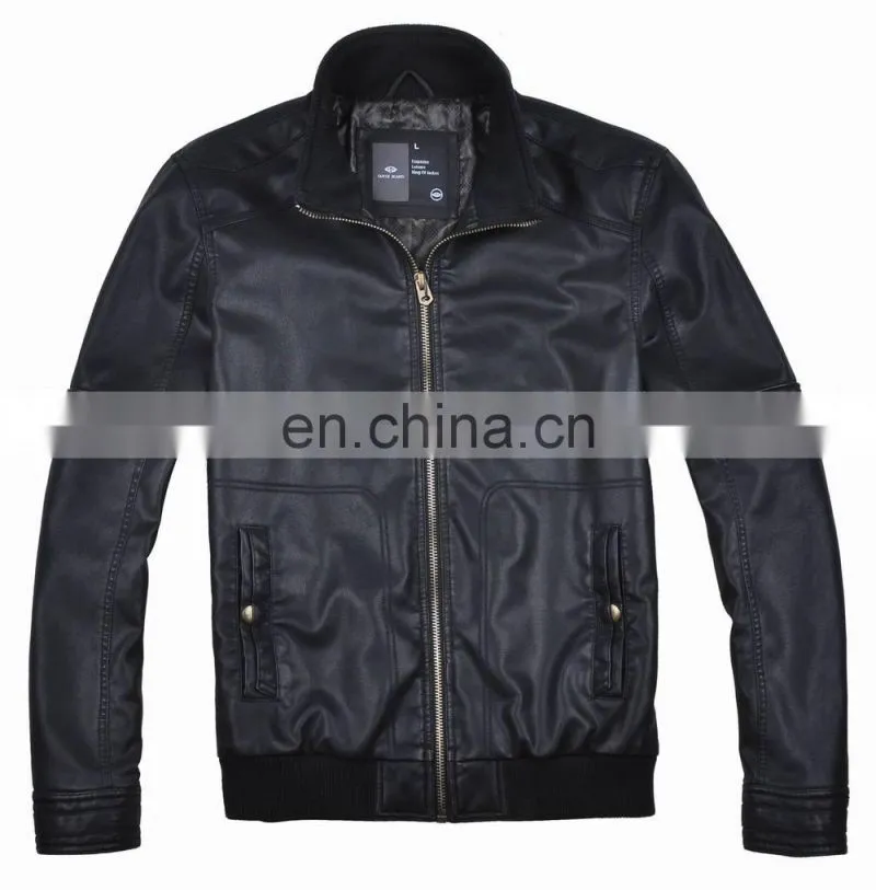 mens top grade fashion soft handsome lastest design leather jacket