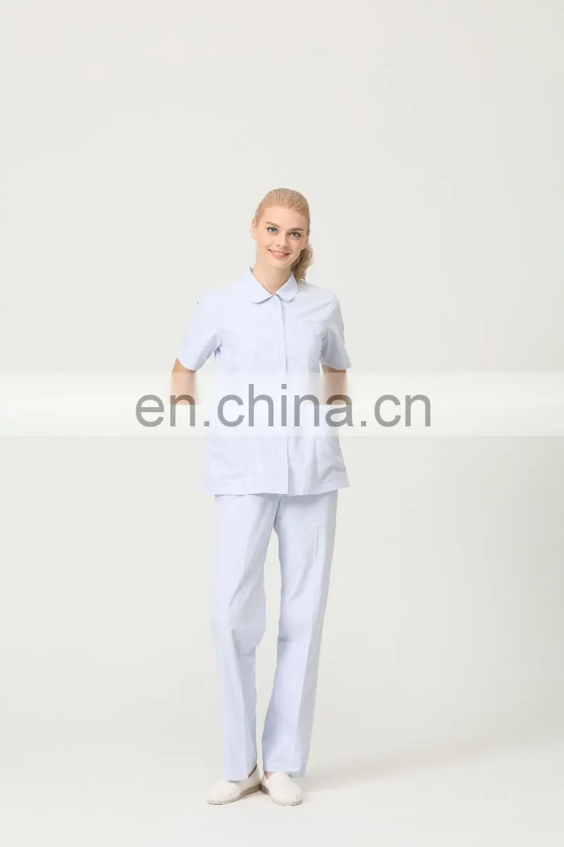 Women Solid Black Pocket Elastic Waist Nurse Scrub Pants