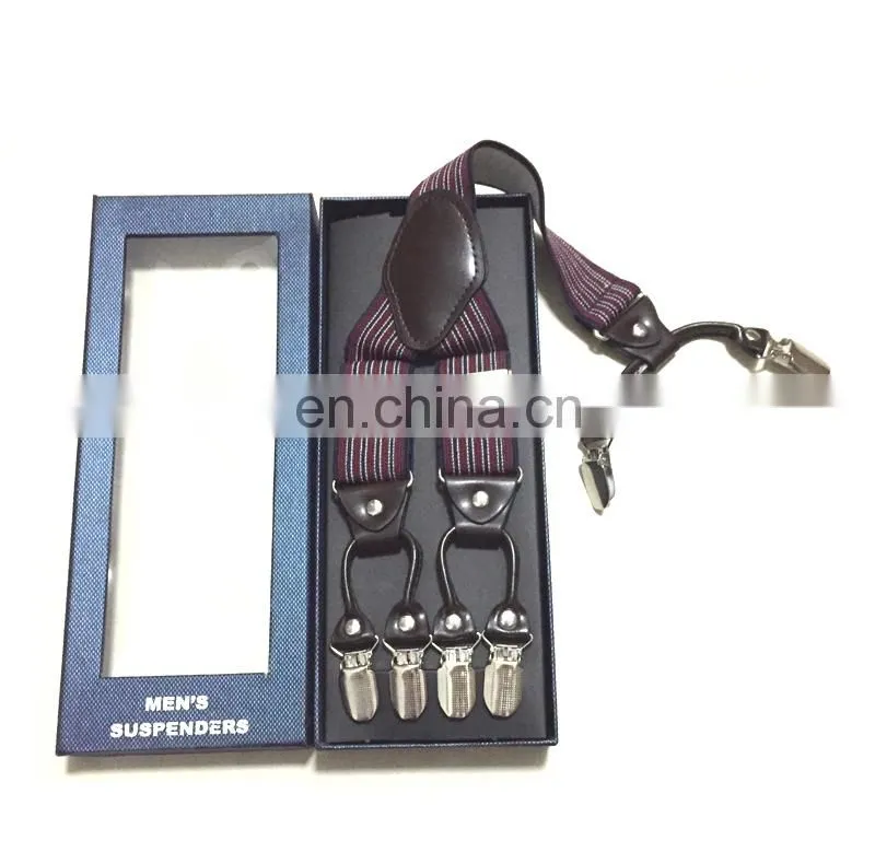 Wholesale fashion high quality men's colorful suspenders