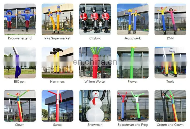 Custom design sky dancer double leg desktop inflatable tube man
