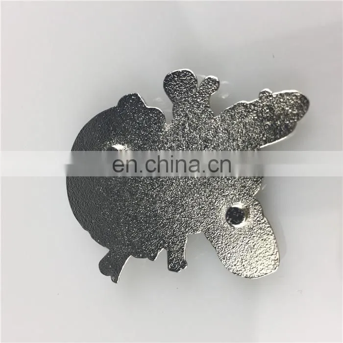 Hot selling 3D Robotic Doll metal badge custom logo name plates