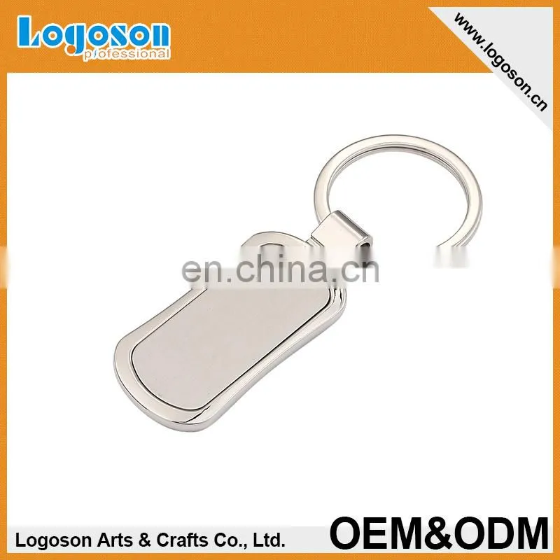 2 Tone Silver Key ring welcome to custom lasher logo keychain