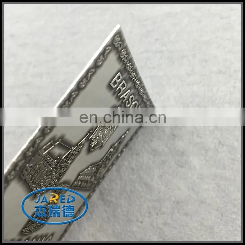 Customized metal aluminum wine brand label with UV protective layer