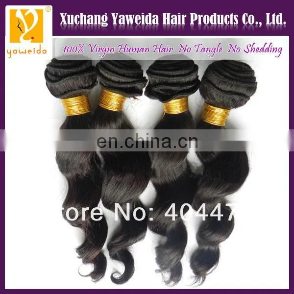 Fashionable patterns& beautiful in colors product virgin human brazilian remy hair weave