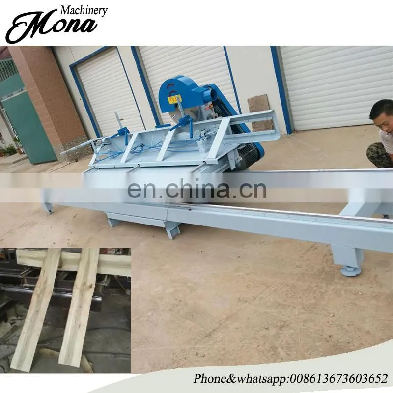 Double blade Wood log table saw