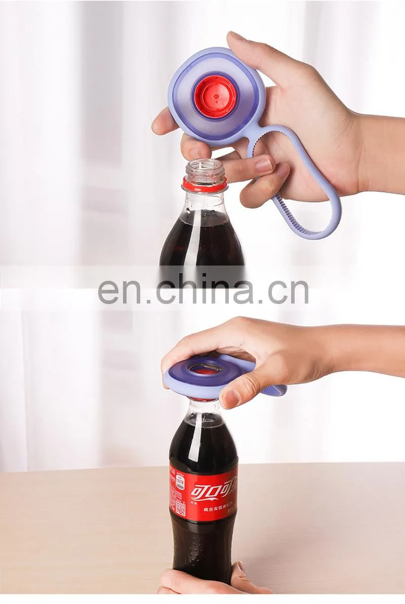 Creative Multi-function Silicone Grip Adjustable Jar Opener Bottle Beer Opener