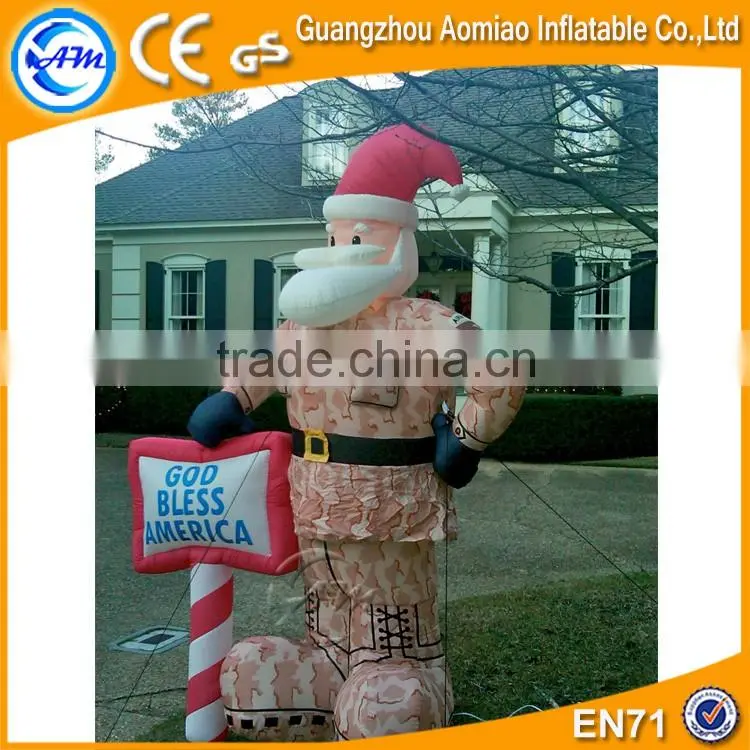 2016 Inflatable christmas decoration inflatable santa in chair