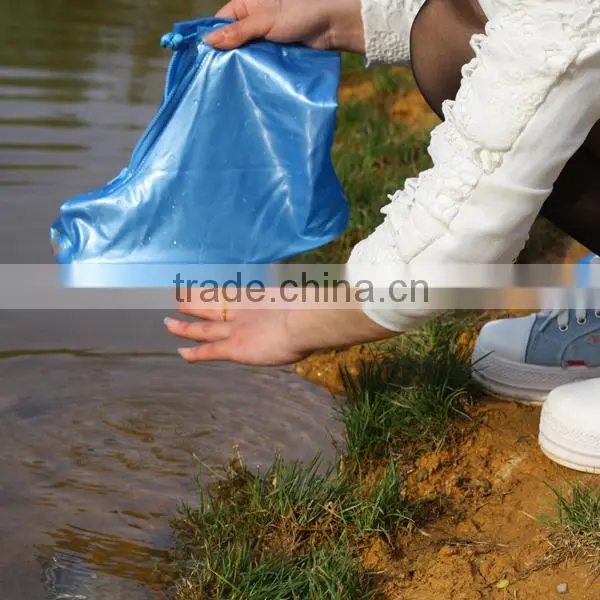 womens pvc short cheap waterproof rain boot/shoe covers