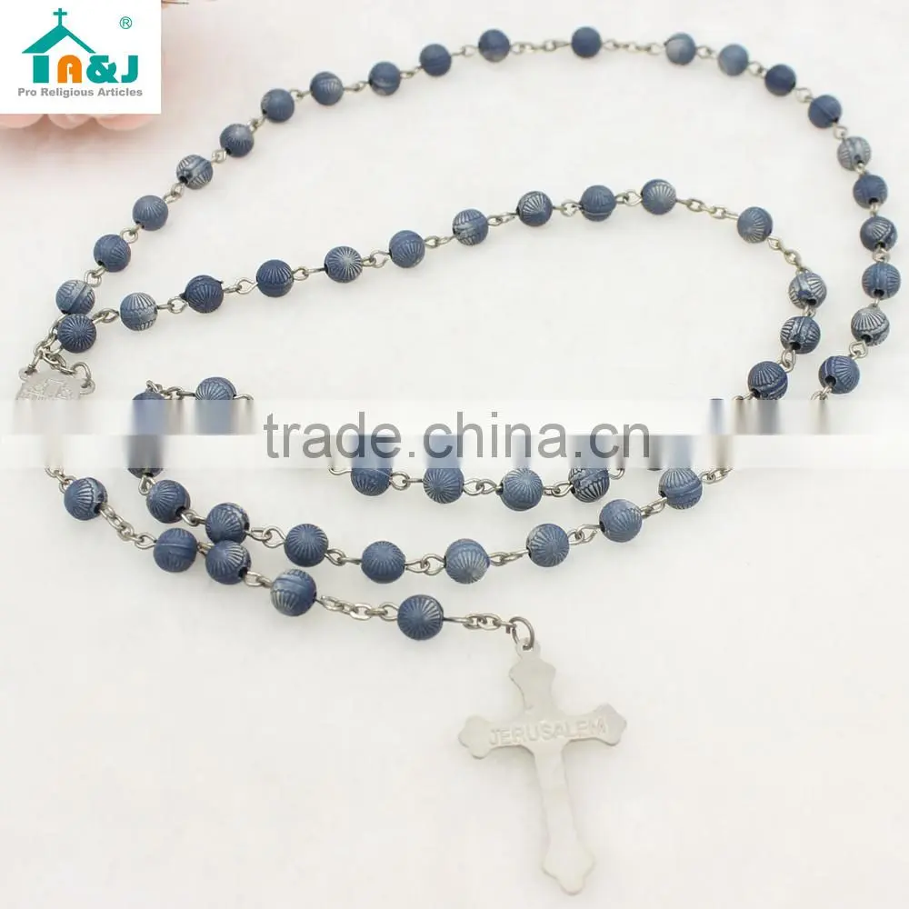 Souvenir rosary cheap with metal cross charm