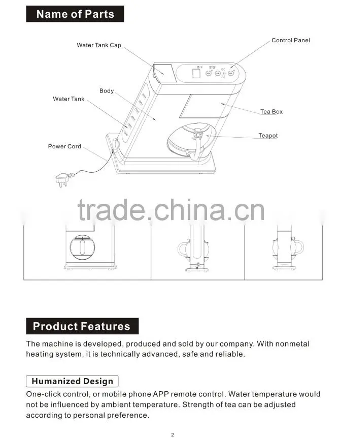 Automatic Tea-heater/Teaheater with APP