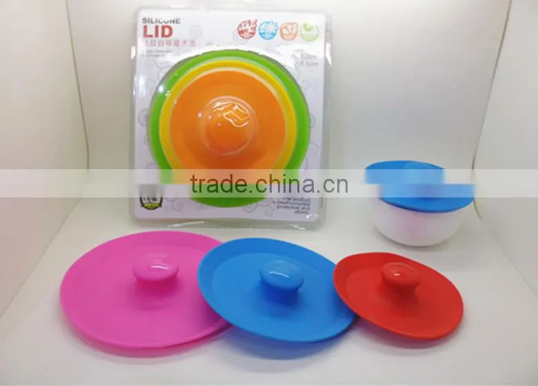 3PCS Food Grade Silicone Bowl Cover Fresh Cover For Fruit Bowl Silicone Bowl Cover/Bowl Lid
