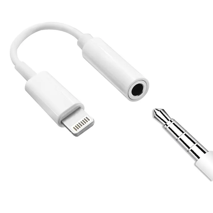 MFi certified lighting cable earphones headphone adapter 3.5mm jack audio video cables for iphone 13