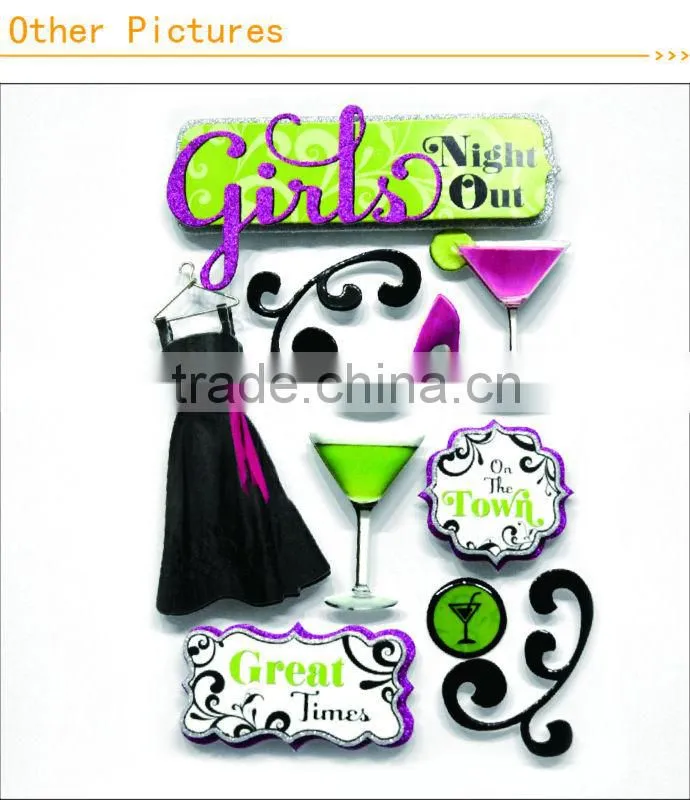 handmade sticker and diy sticker china