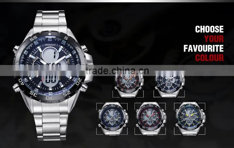 2015 Youngs wristwatch / white youngs watch / simple youngs watch dial and stainless steel band MIDDLELAND watch manufacturer