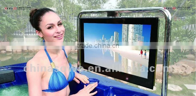 2012 latest design&new developed waterproof bathtub TV TV-26