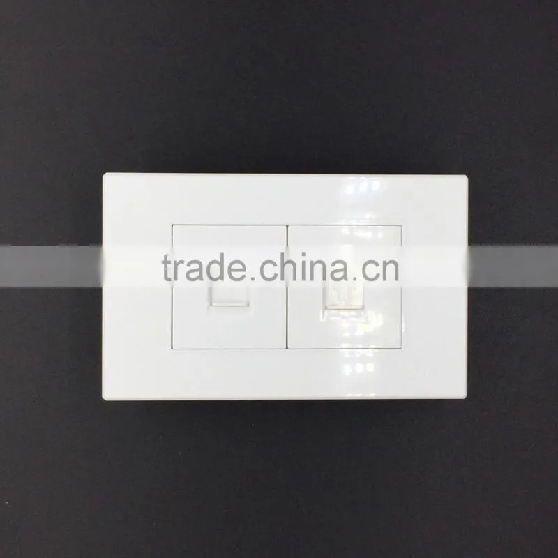 118 series computer wall socket outlet+ telephone socket outlet