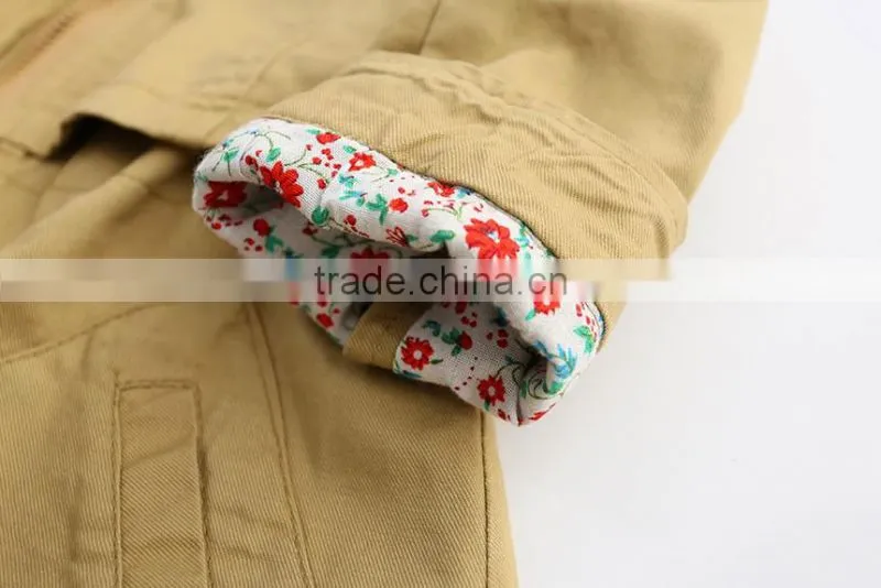wholesale children's boutique clothing kids coats high quality floral cotton girls winter coat
