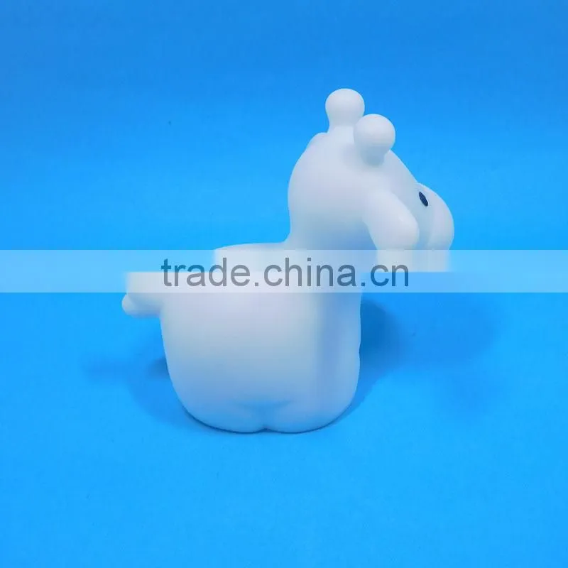 Cute LED PVC Beautiful Vynil Sheep toy with Colorful Flashing Night Light Decoration Indoor