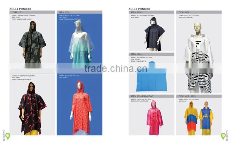 Navy cape green high quality rain poncho