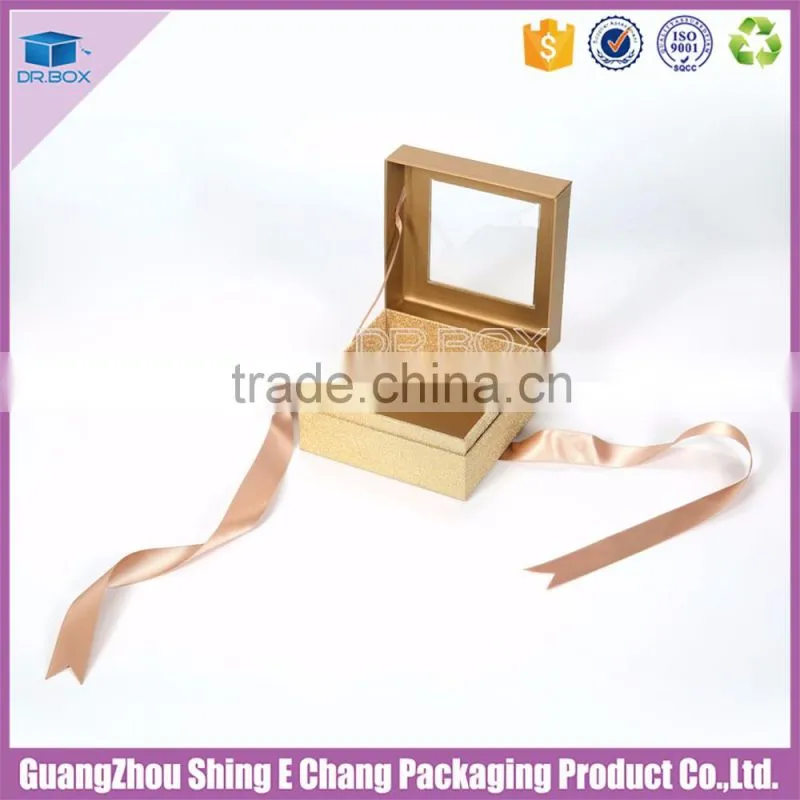 Wholesales Triangular polishplastic transparency 3-ply Kraft paper wooden box