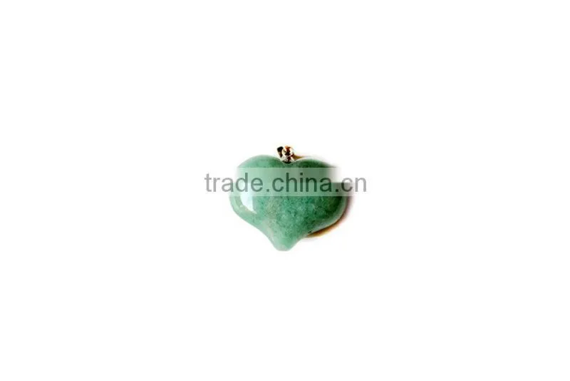 Pendant, PTP-A159 Natural Precious Gem Stone Heart Pendant Necklace, Fashion Pendant Jewelry Wholesale