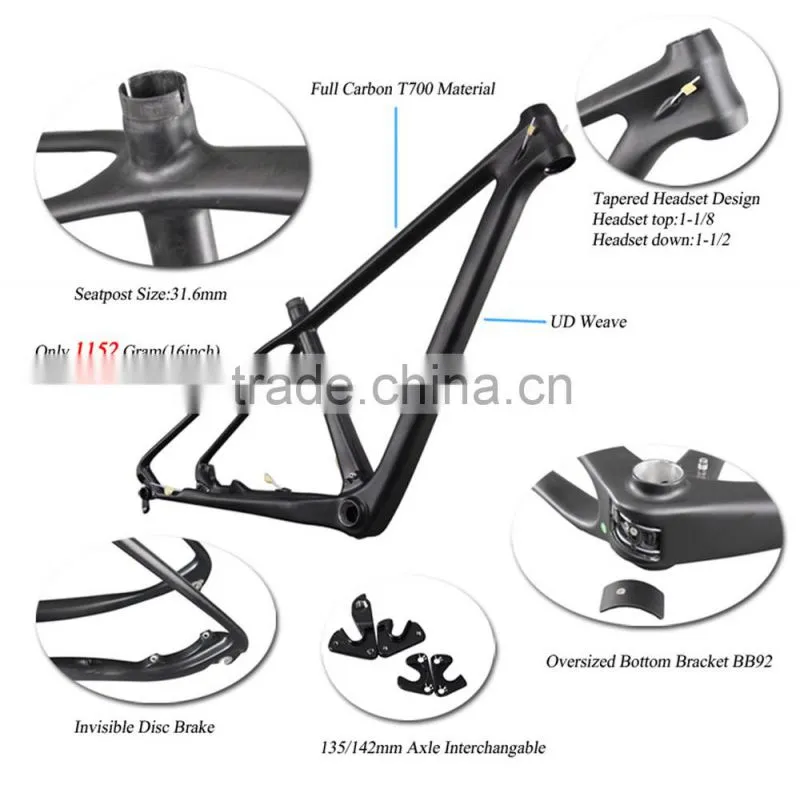 29er Carbon Frame MTB Carbon Frame 29 with 16/18/20 inch