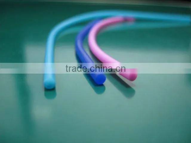 Colorful silicone rubber string