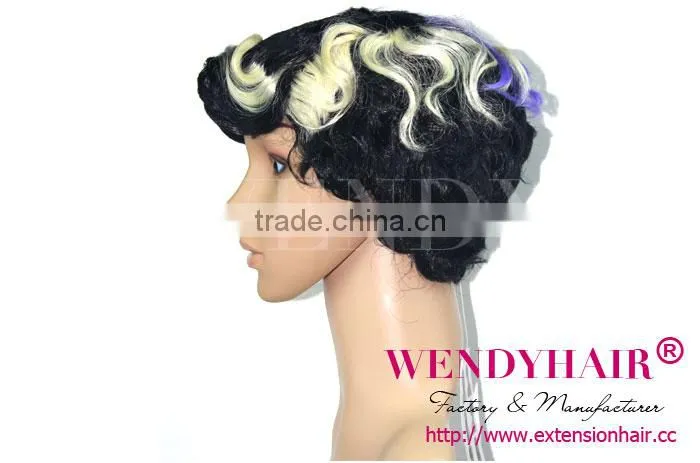 Unique and fashion style for woman short hair wig best quality no shedding tangle free