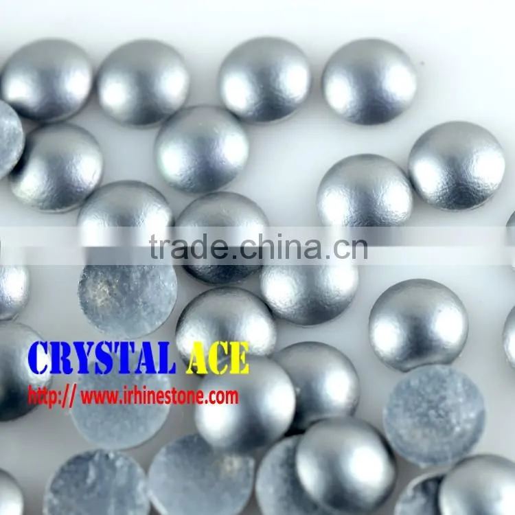 5mm Frost Gray color hotfix lead free aluminum pearl China