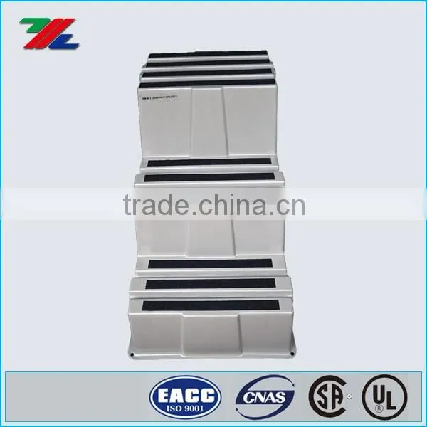 Anti-Skidding Plastic HDPE Material Handling Ladders for Industrial / Plastic two Steps Stools