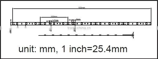 3014 Waterproof IP67 natural white 60LED UL certificate color changing led strip light